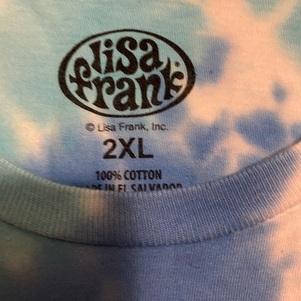 Sale!! NEW Lisa Frank cats XOXO Kitten tie dye tee XL,2X,L - Picture 9 of 9